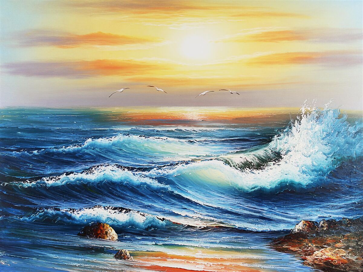 Fototapeta nahnevané vlny oceánu