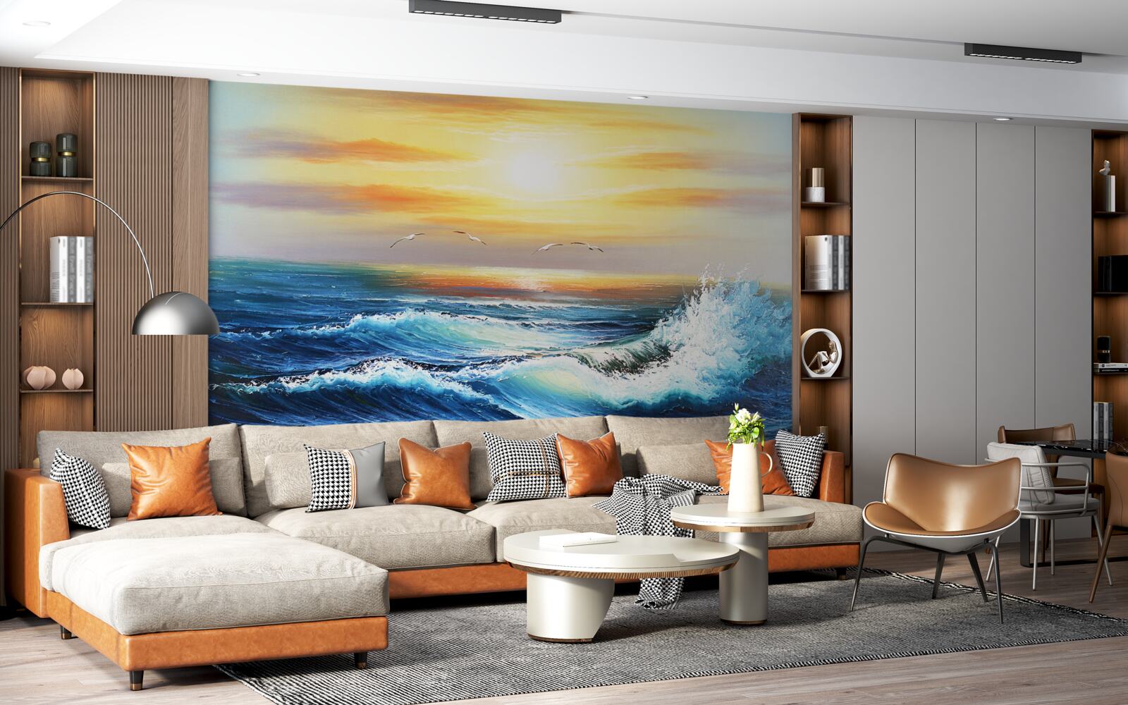 Fototapeta nahnevané vlny oceánu