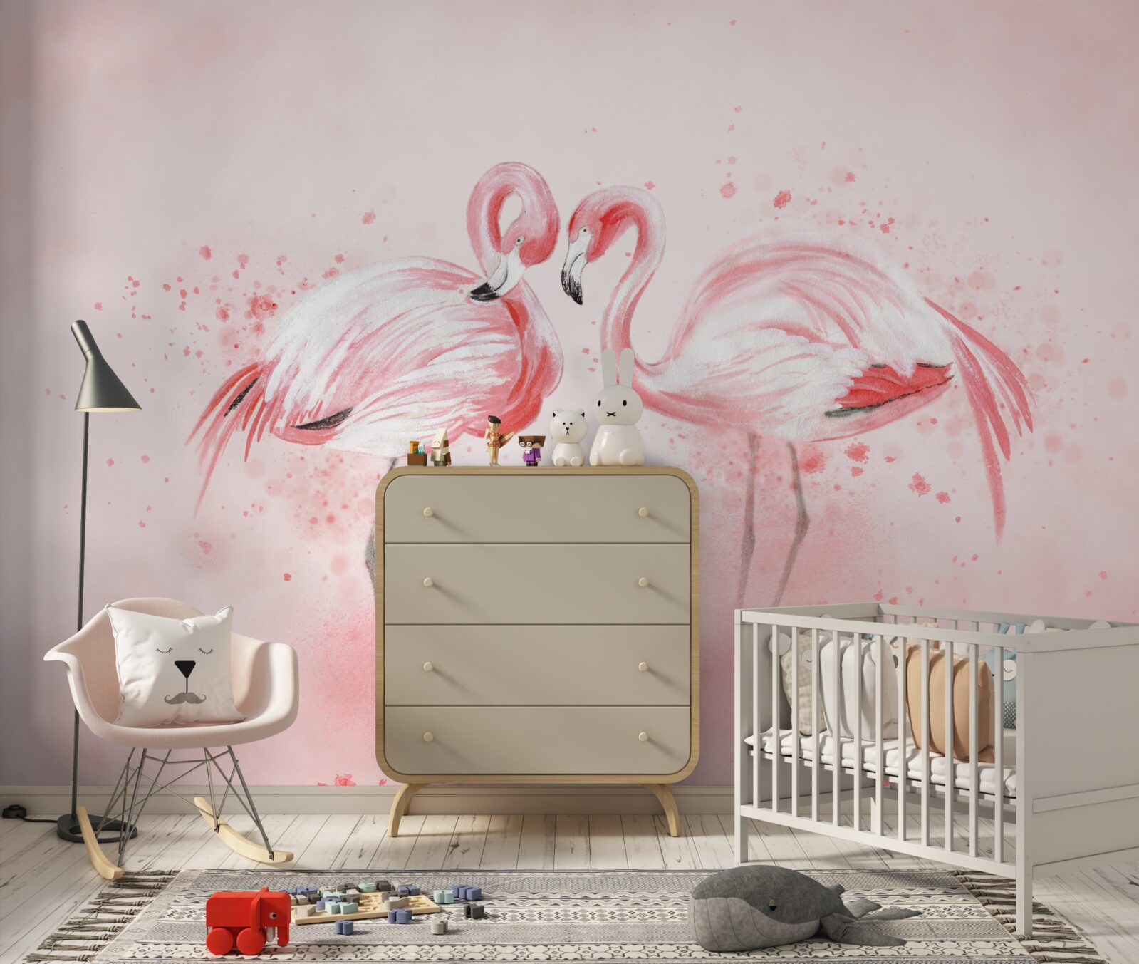 Fototapeta dva plameniaky