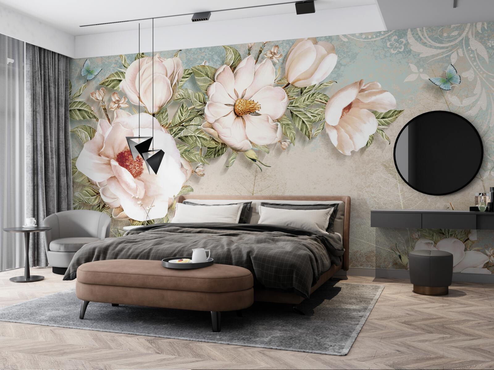 Fototapeta svetlé puky na abstraktnom pozadí