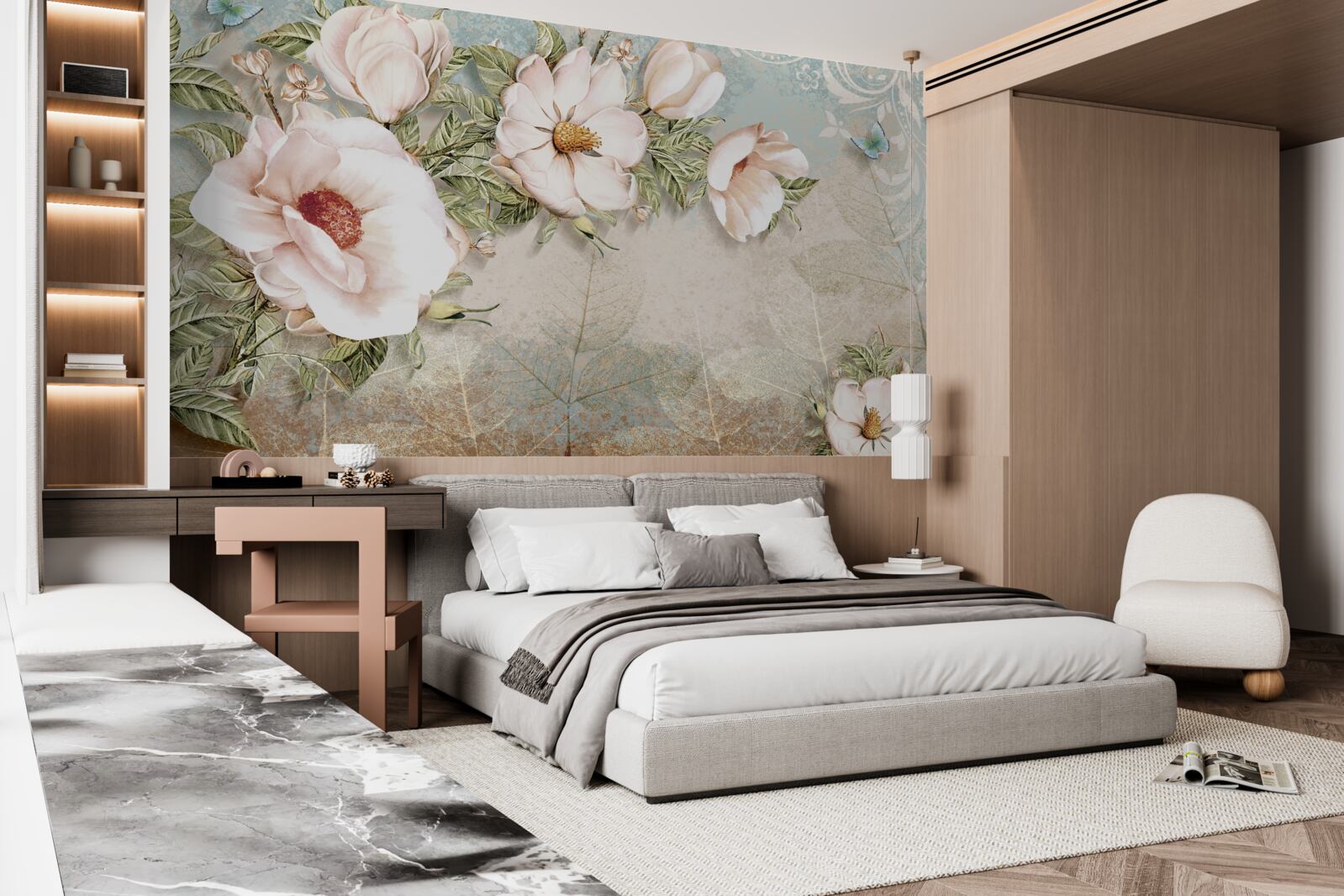 Fototapeta svetlé puky na abstraktnom pozadí