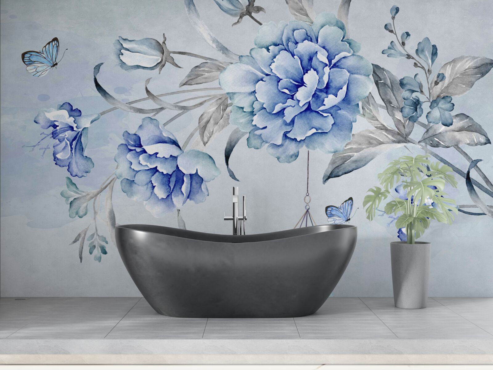 Fototapeta vetvička modrých mimóz