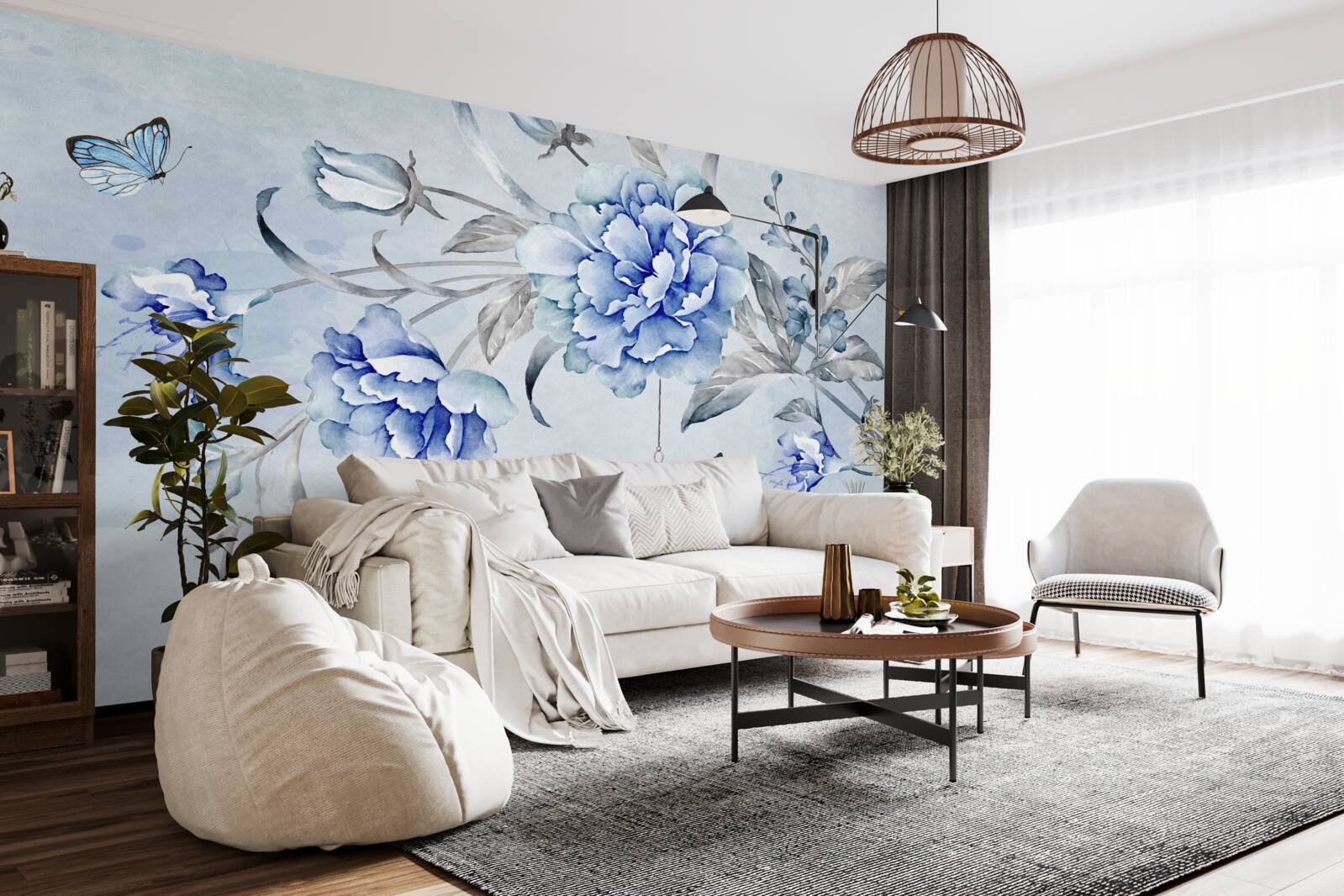 Fototapeta vetvička modrých mimóz