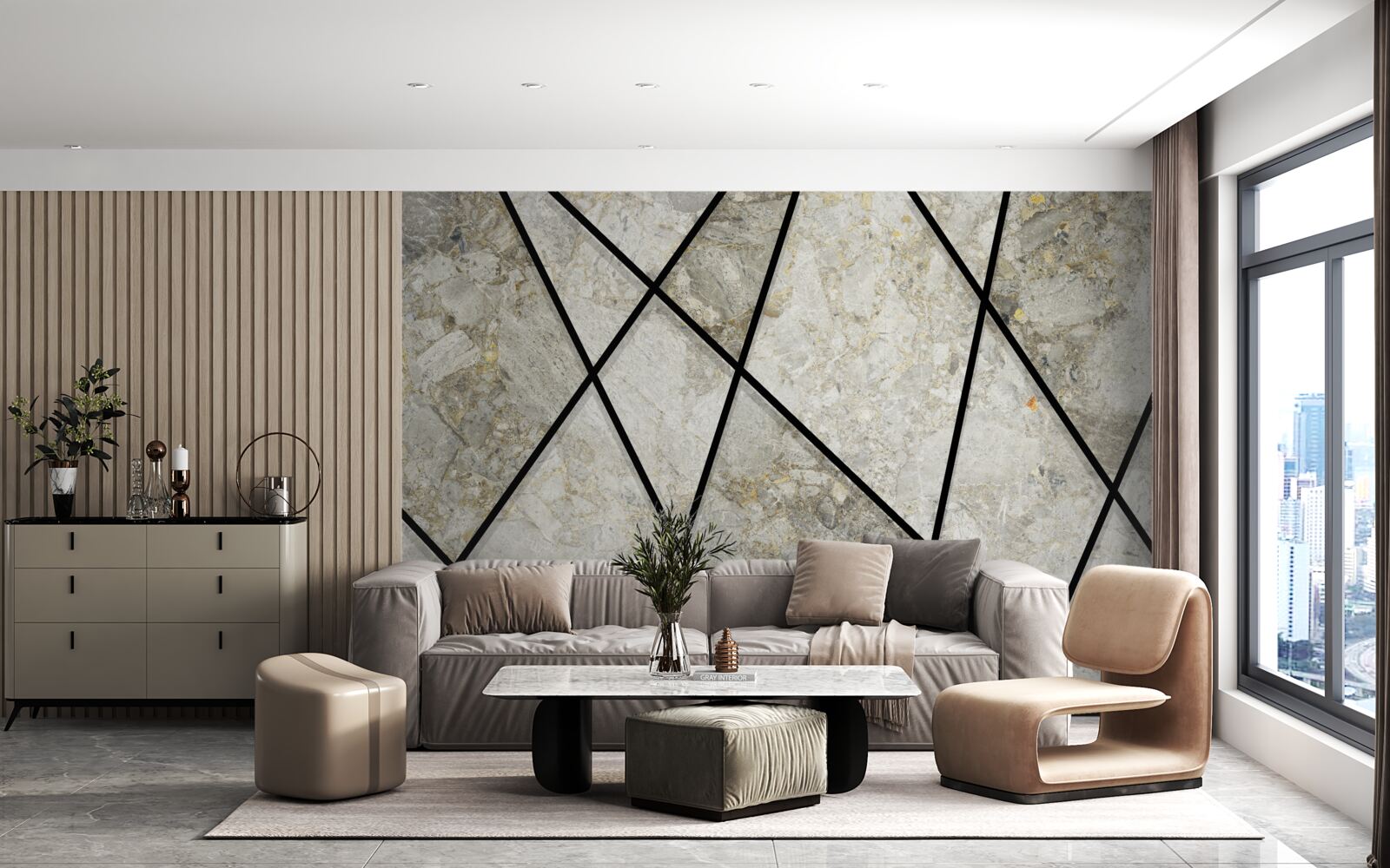 Fototapeta mramor s čiernymi žilami