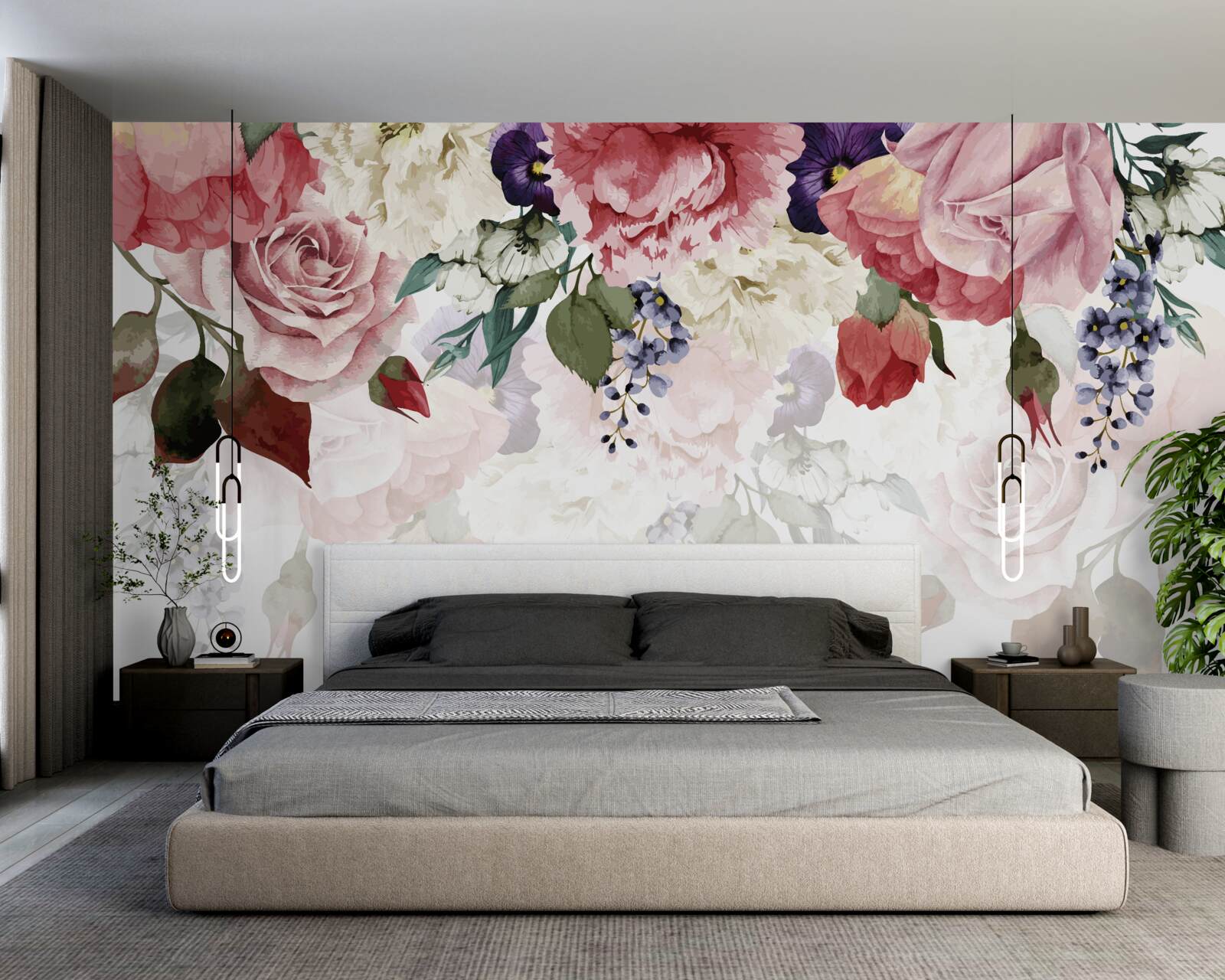 Fototapeta zloženie padajúcich kvetov