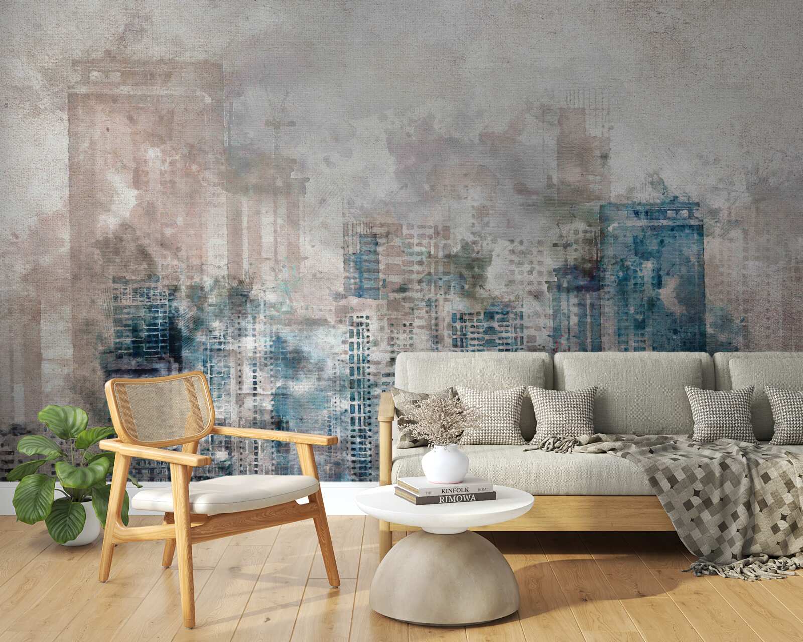 Fototapeta hmlisté ulice moderného veľkomesta