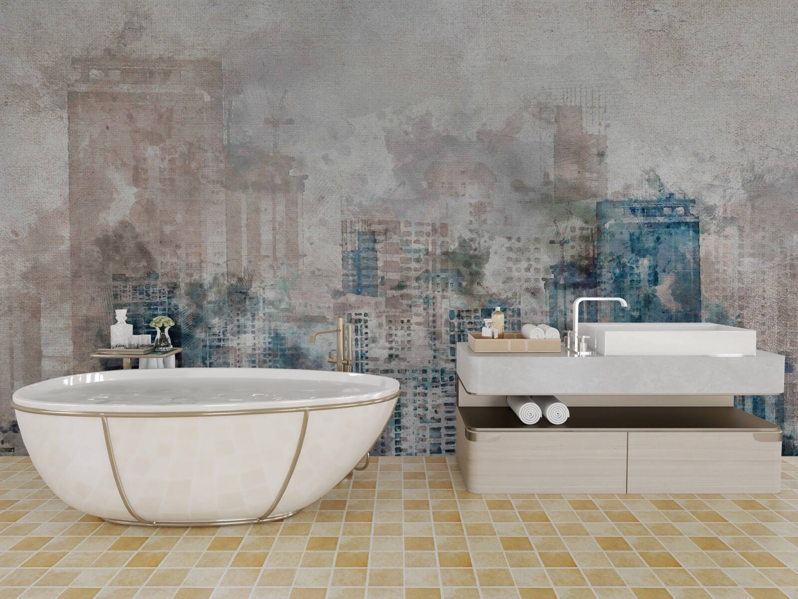 Fototapeta hmlisté ulice moderného veľkomesta