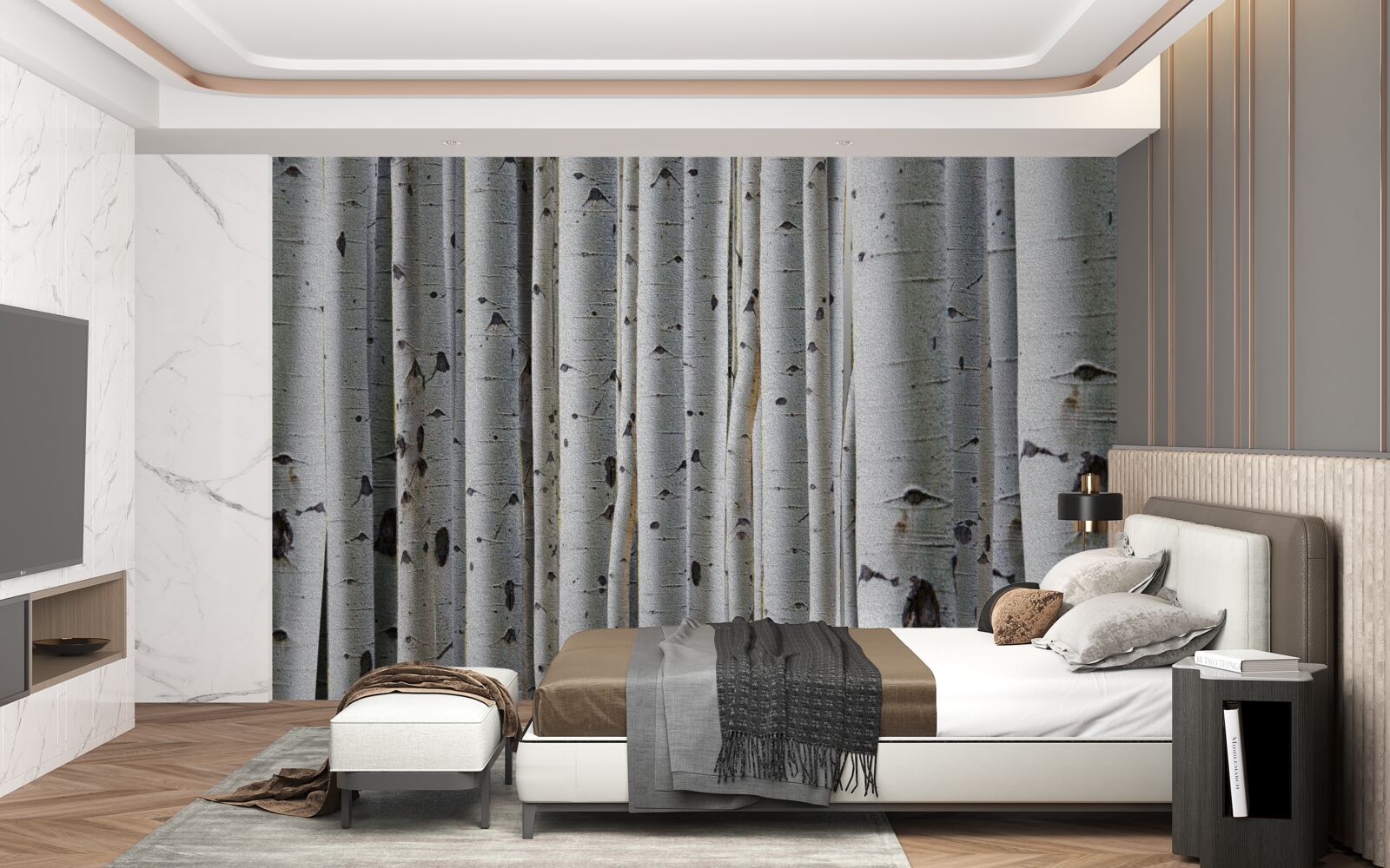 Fototapeta brezový les