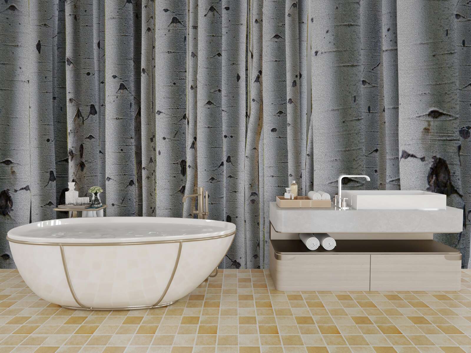 Fototapeta brezový les