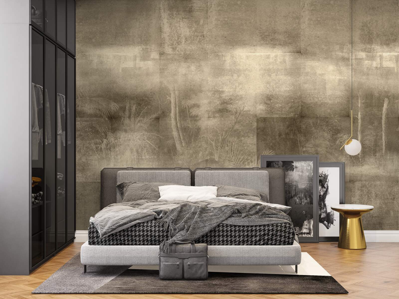 Fototapeta sépiový dážď v noci