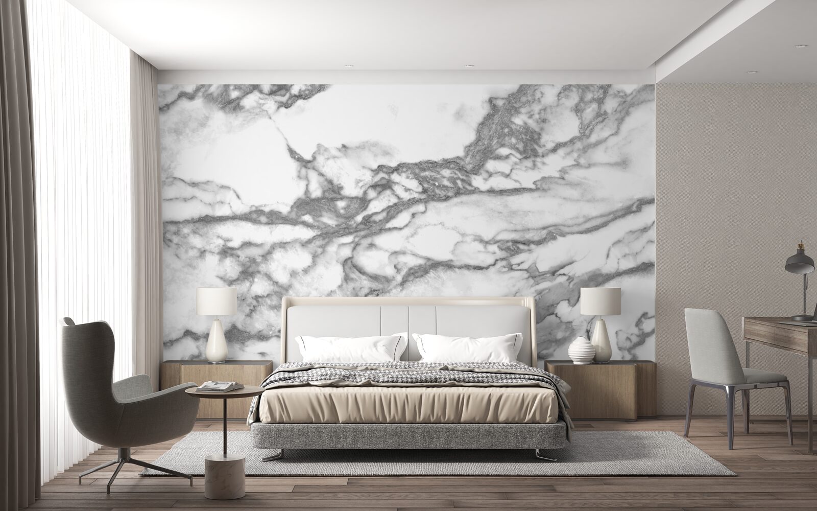 Fototapeta sivý mramor s prachovými časticami