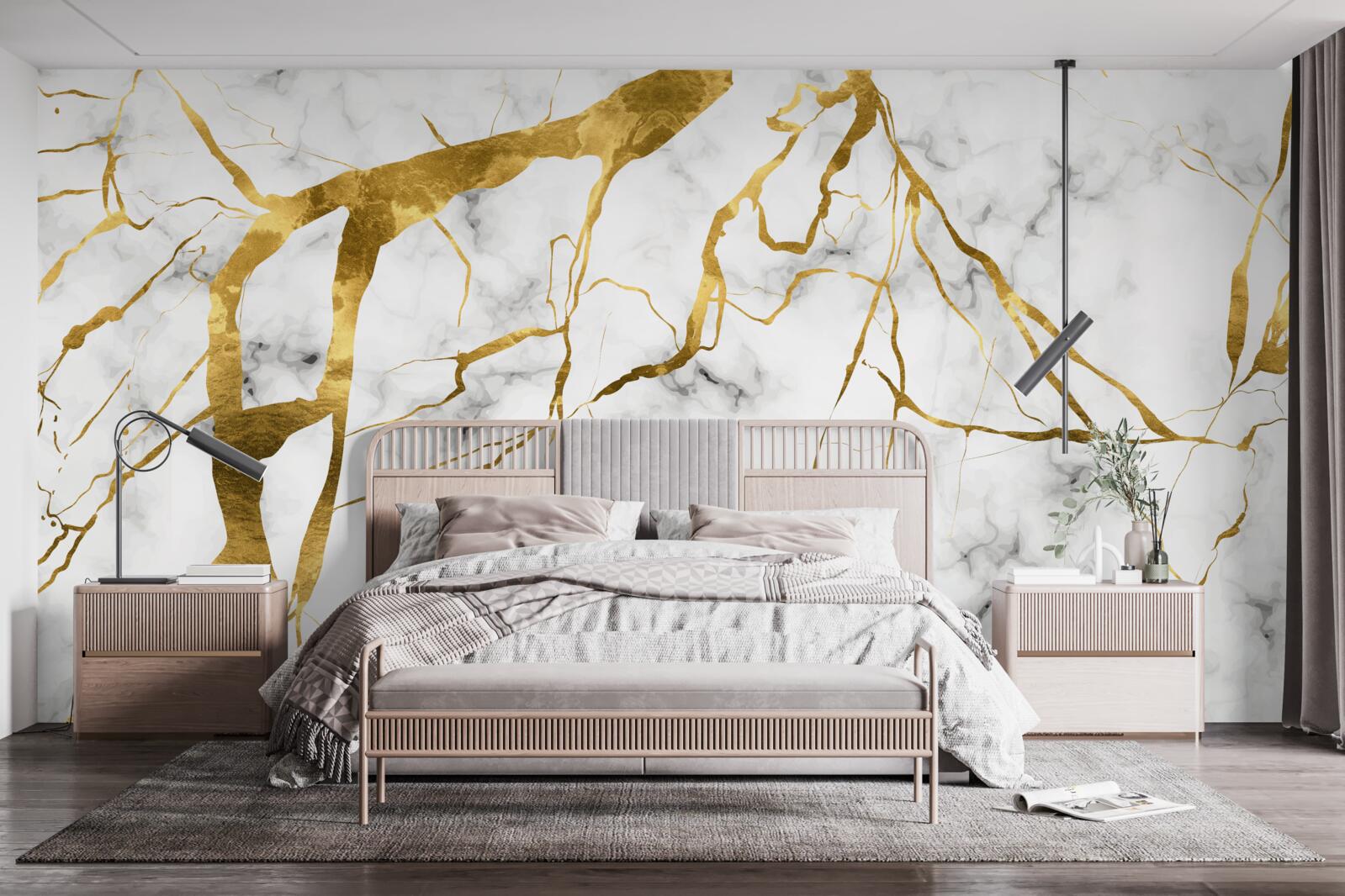 Fototapeta Blesky osvetľujú nočnú oblohu