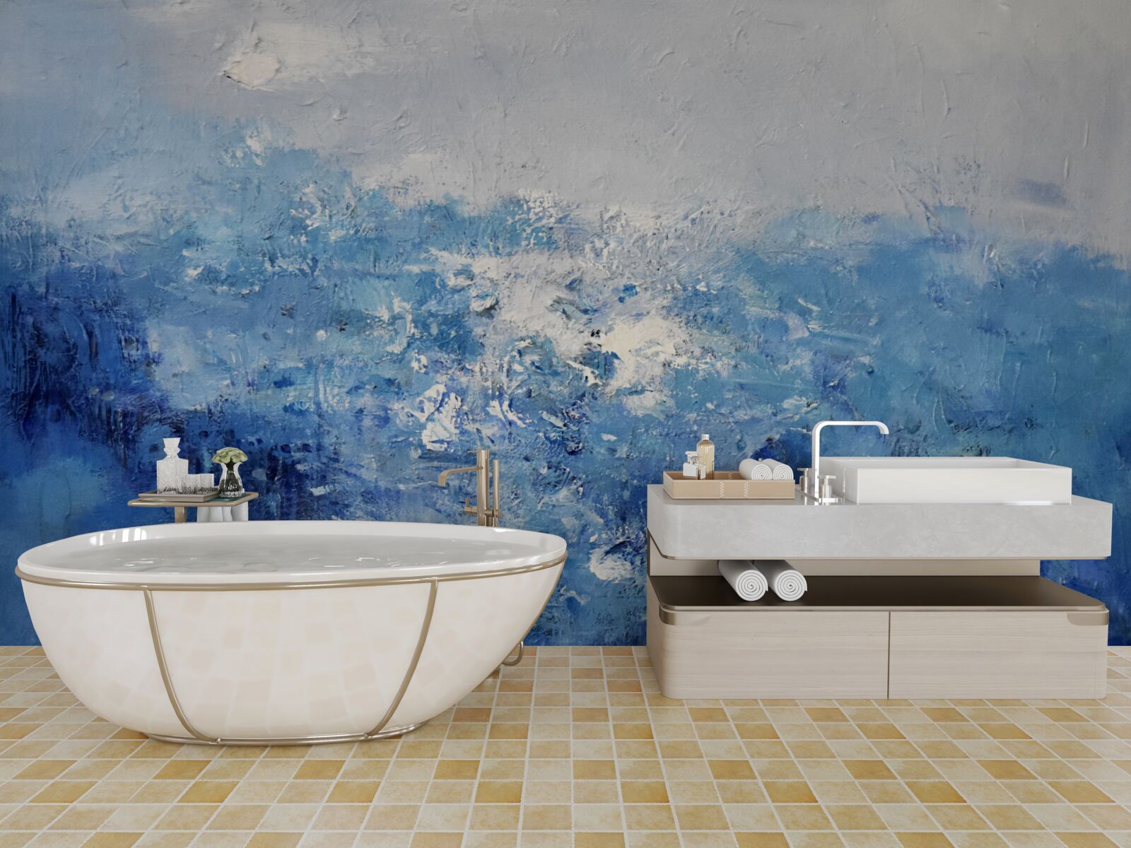 Fototapeta nočný dážď v lese