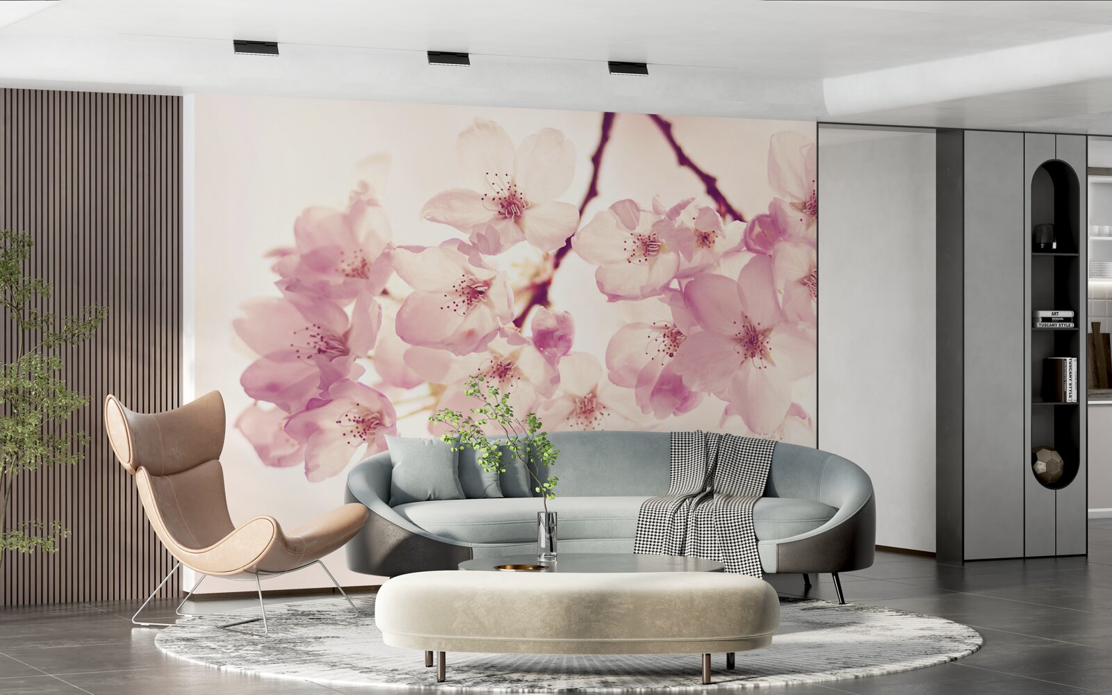 Fototapeta kvety divokej čerešne, plné jemnosti