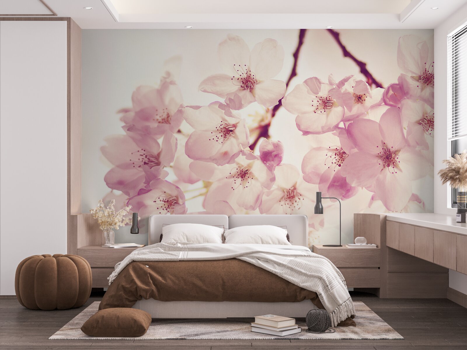 Fototapeta kvety divokej čerešne, plné jemnosti