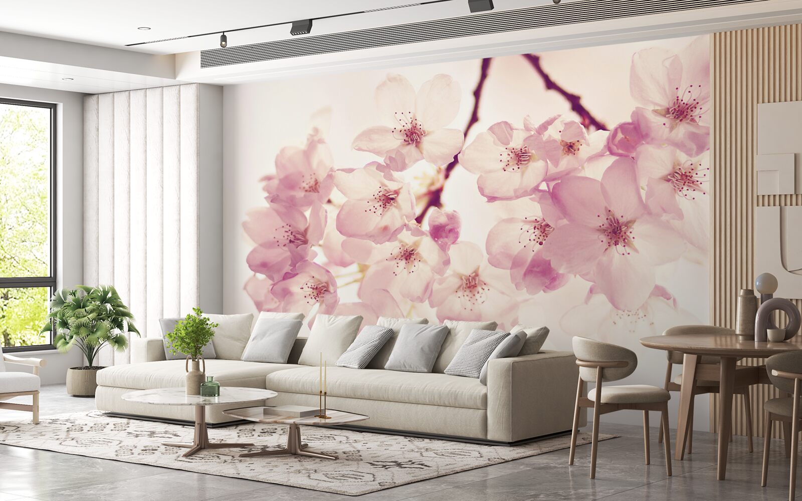 Fototapeta kvety divokej čerešne, plné jemnosti