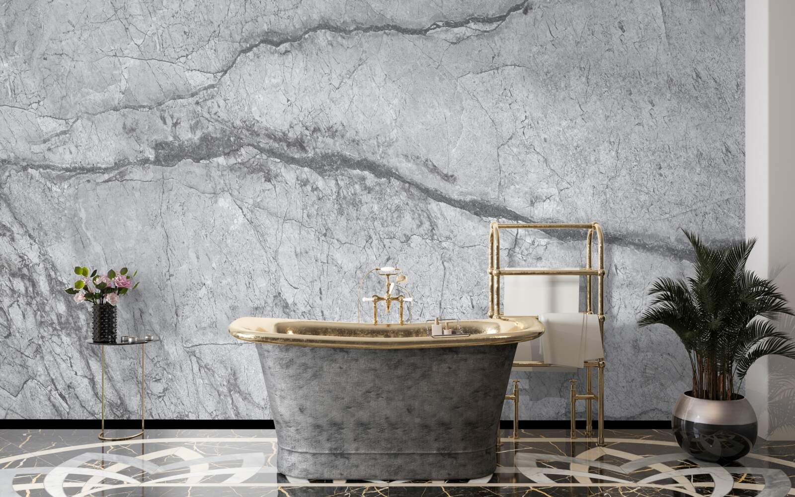 Fototapeta šedý mramor