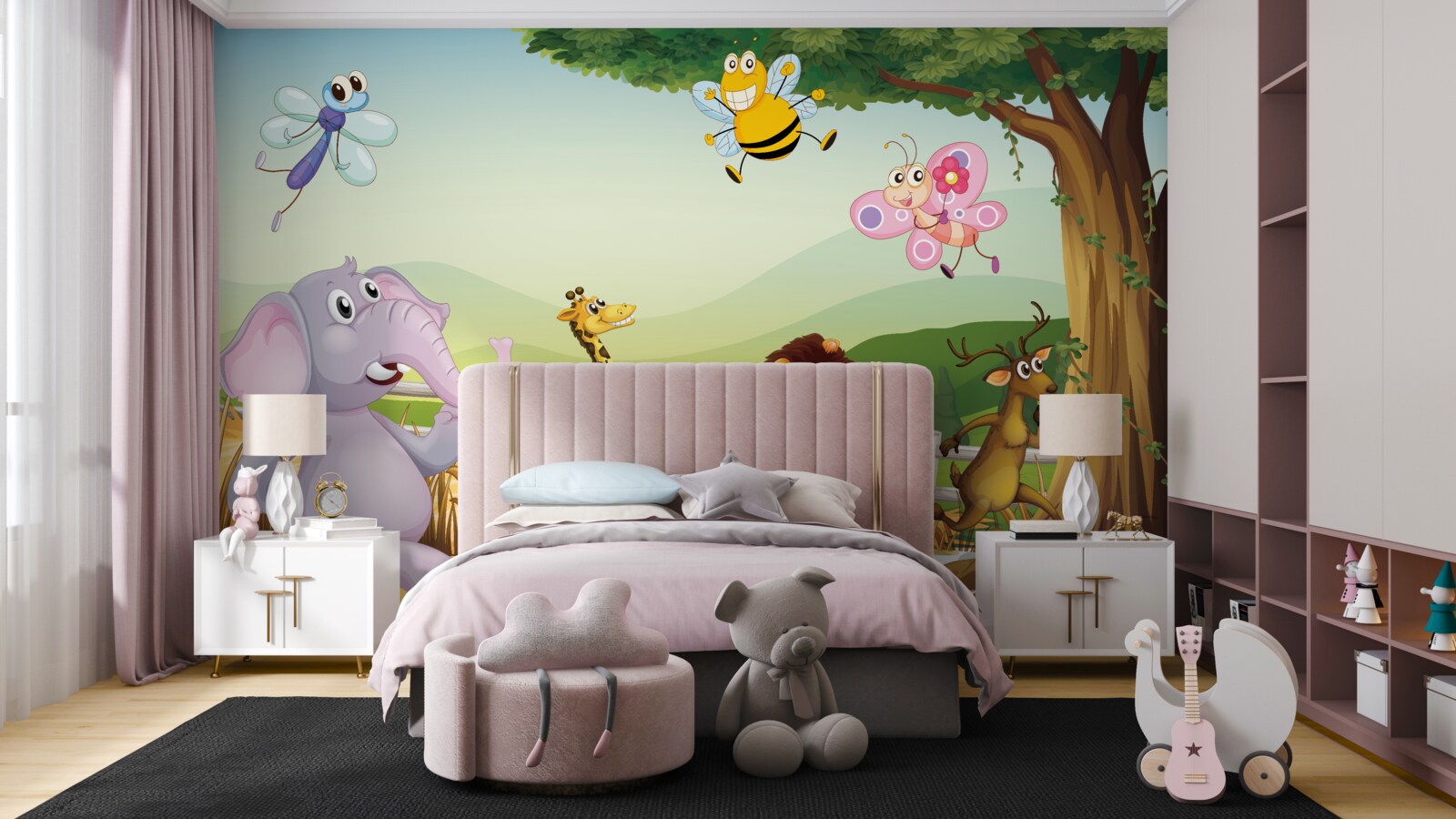 Fototapeta zvieratá behajú na poli