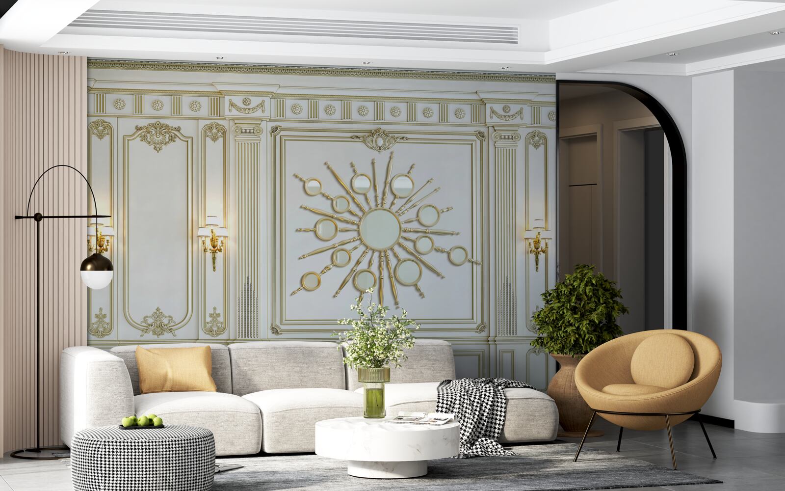 Fototapeta interiér v klasickom štýle