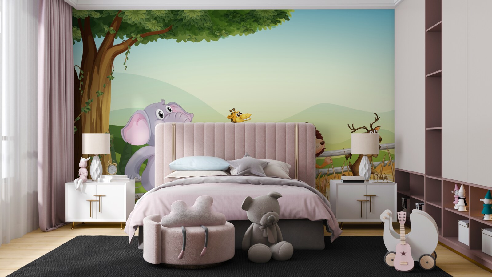 Fototapeta mláďatá zvierat na úteku