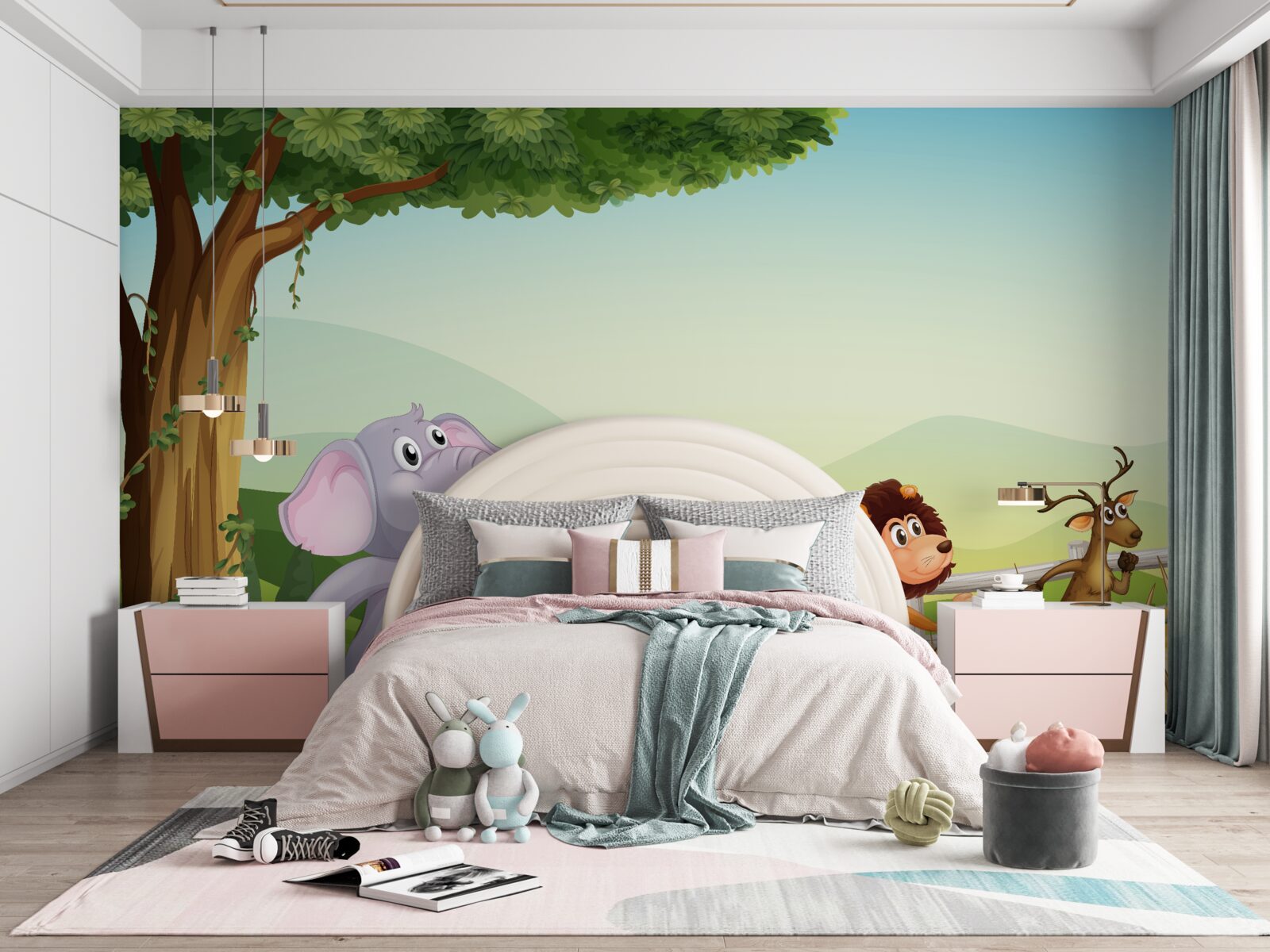 Fototapeta mláďatá zvierat na úteku