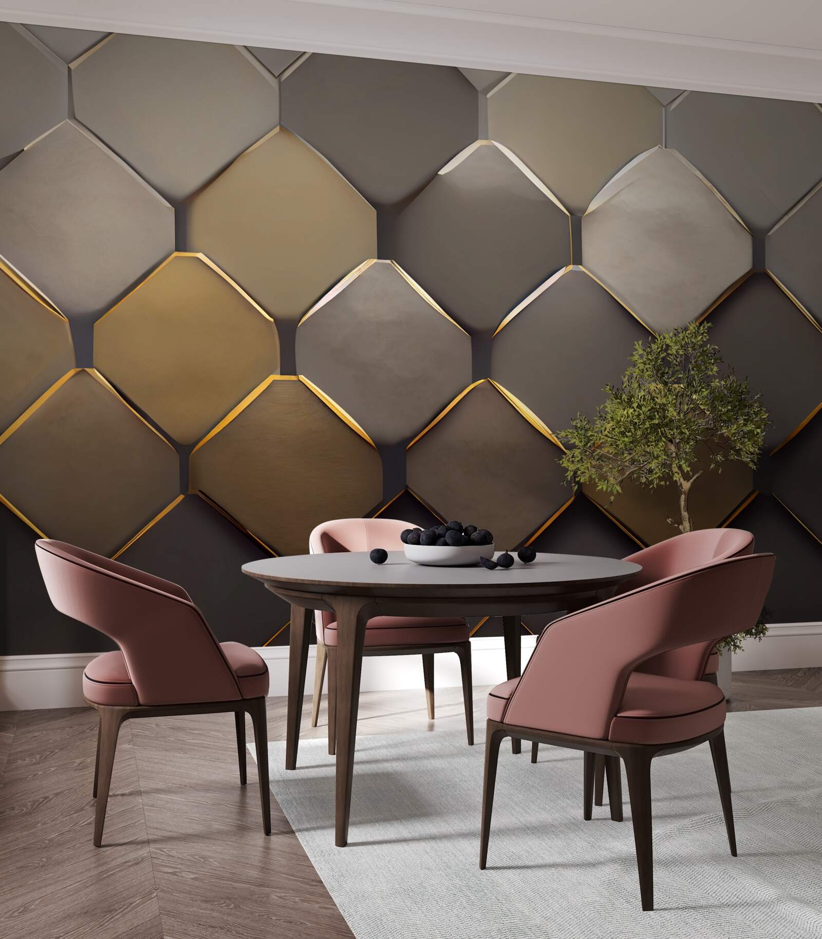 Fototapeta kovové štvorce