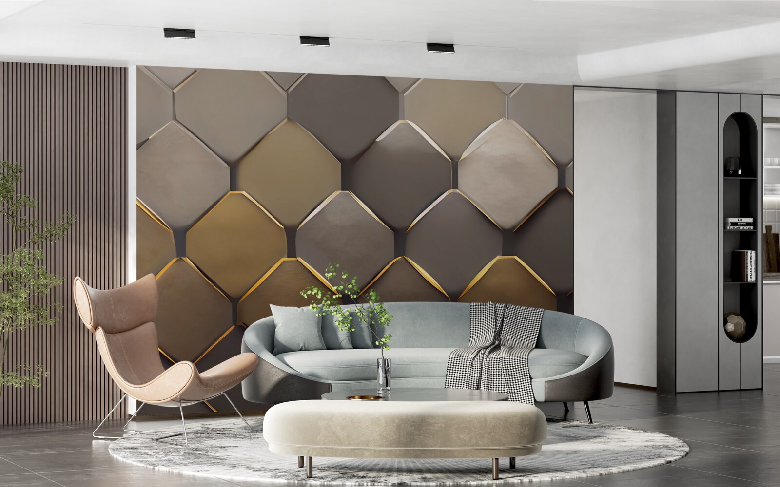 Fototapeta kovové štvorce