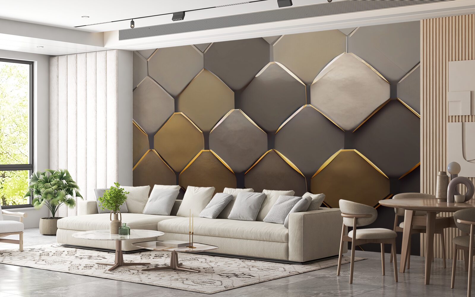 Fototapeta kovové štvorce