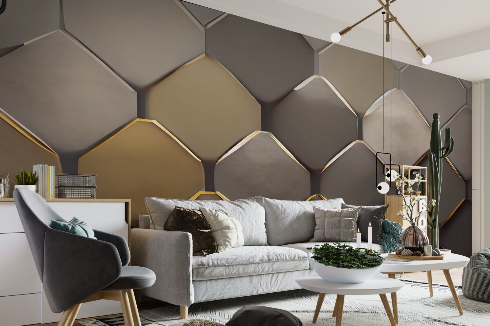 Fototapeta kovové štvorce