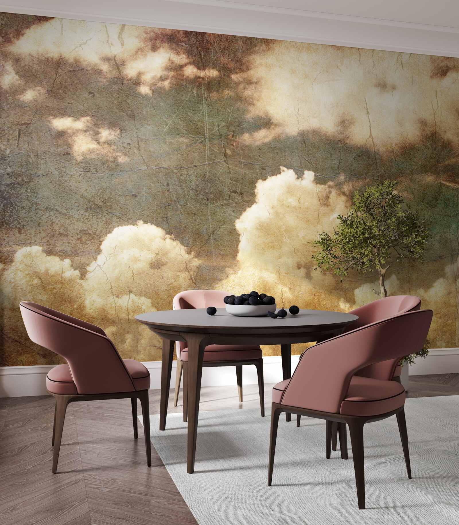 Fototapeta mraky plné jesenného dažďa