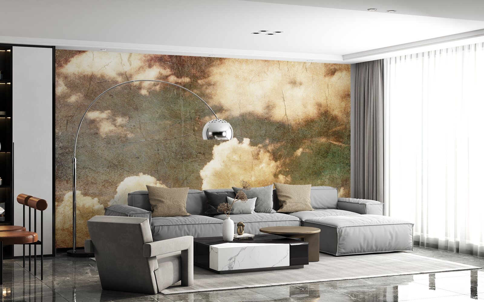 Fototapeta mraky plné jesenného dažďa