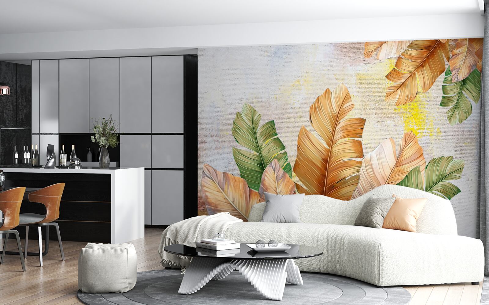 Fototapeta na jeseň listy vyzerajú ako perie