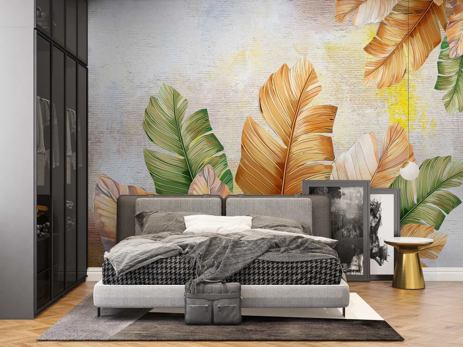 Fototapeta na jeseň listy vyzerajú ako perie