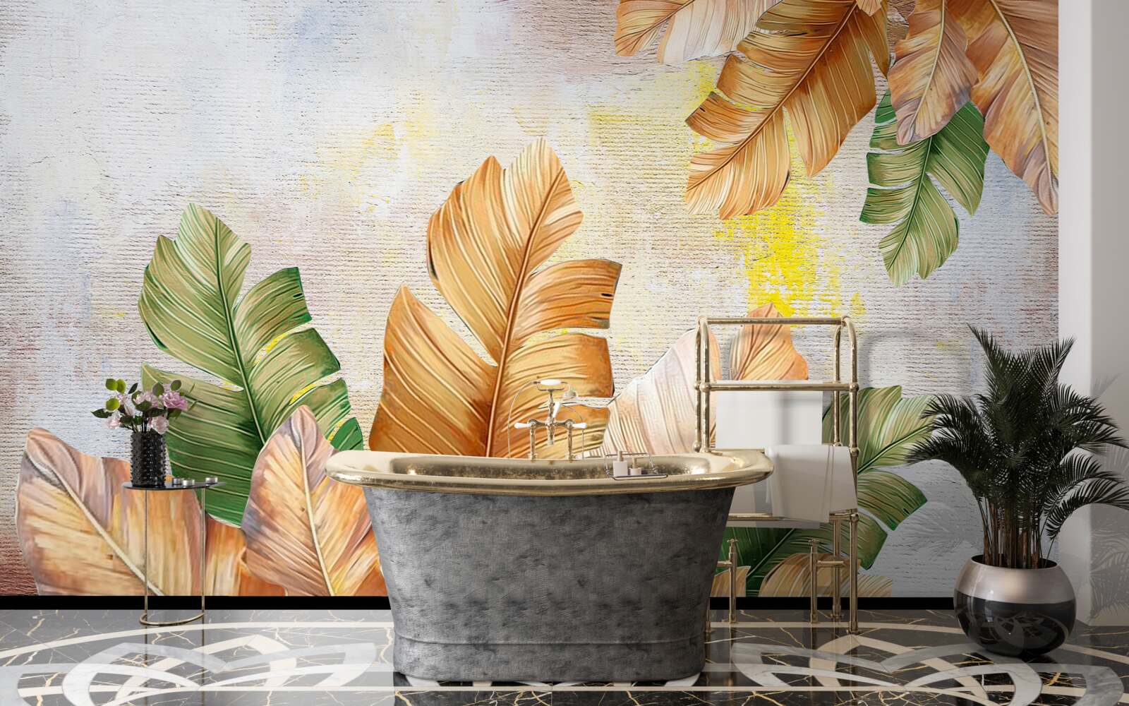 Fototapeta na jeseň listy vyzerajú ako perie