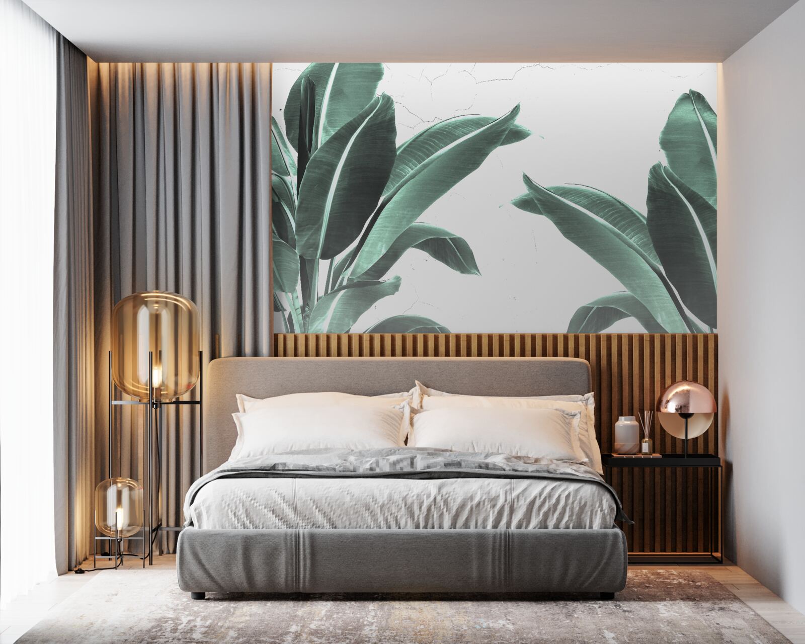 Fototapeta veľké zelené palmové listy