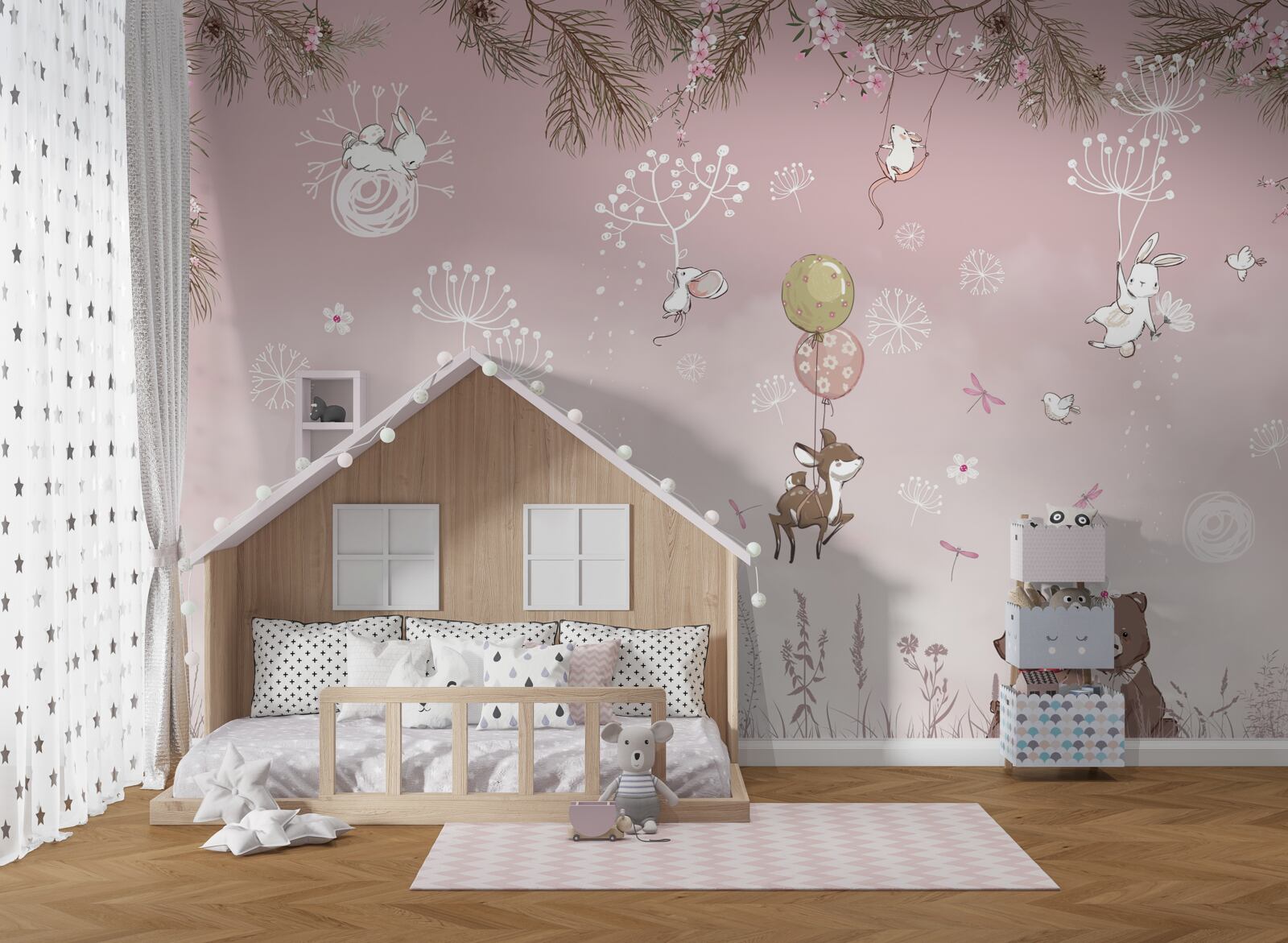 Fototapeta dva medvede medzi trávou