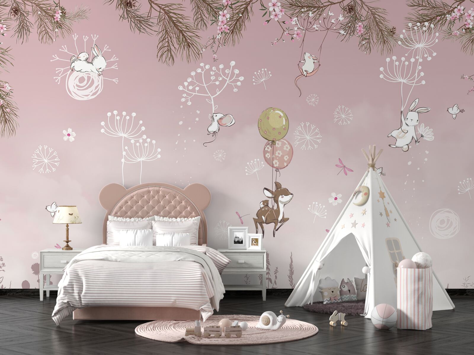 Fototapeta dva medvede medzi trávou