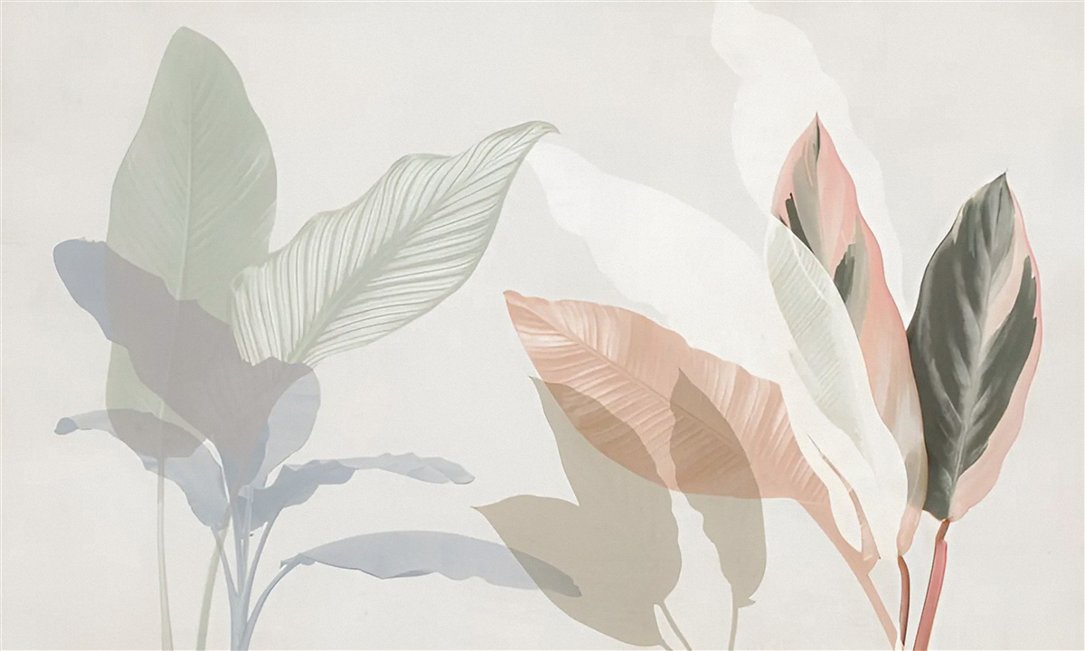 Fototapeta veľké palmové listy