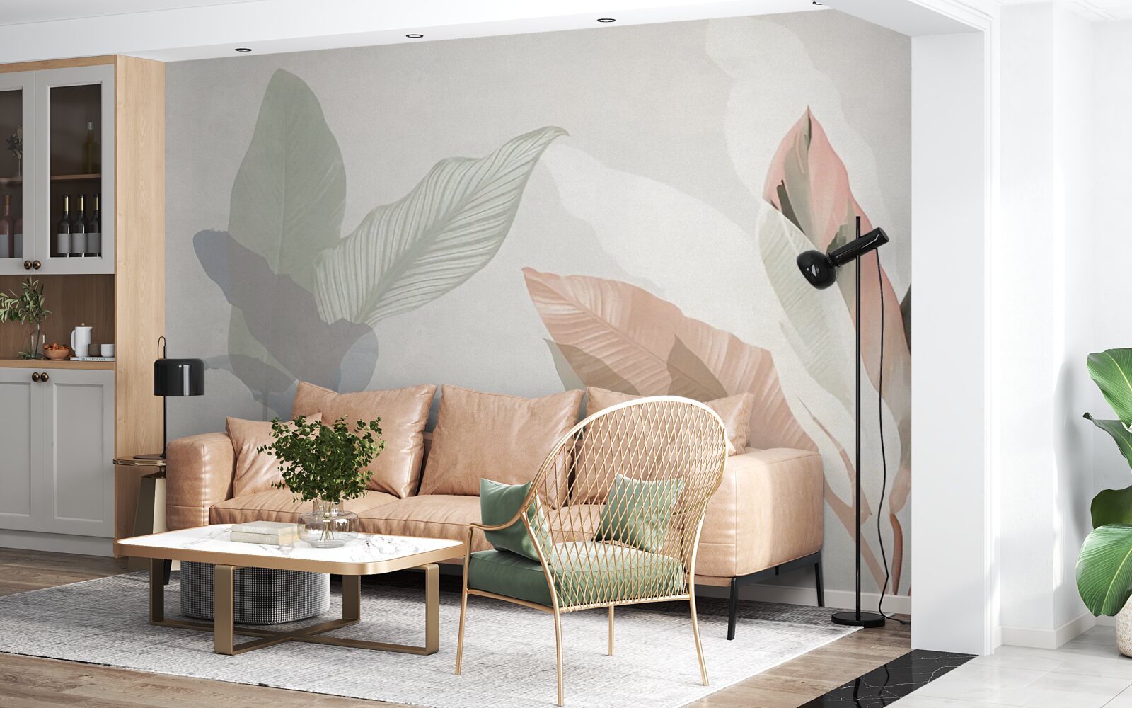 Fototapeta veľké palmové listy