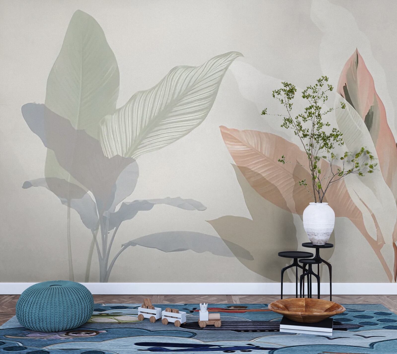 Fototapeta veľké palmové listy