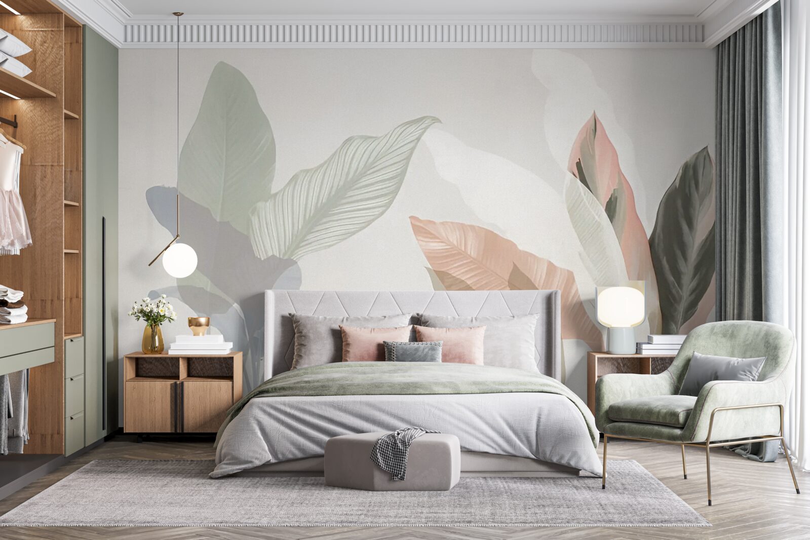 Fototapeta veľké palmové listy