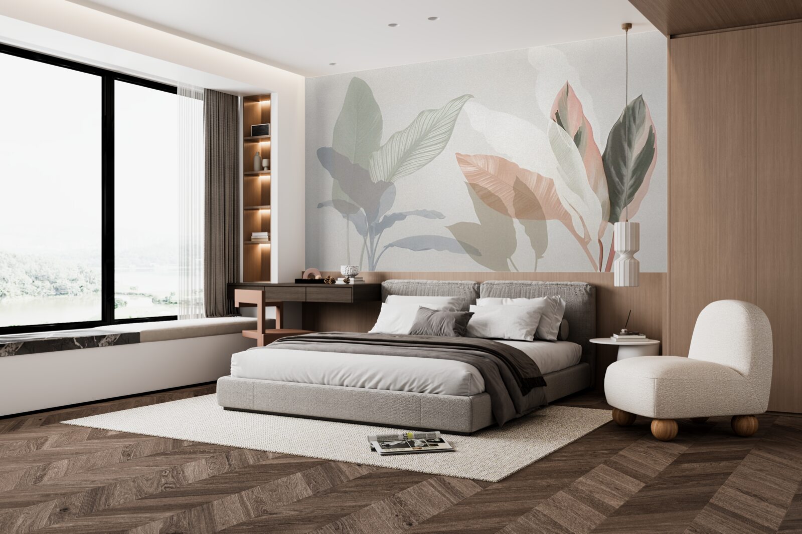 Fototapeta veľké palmové listy