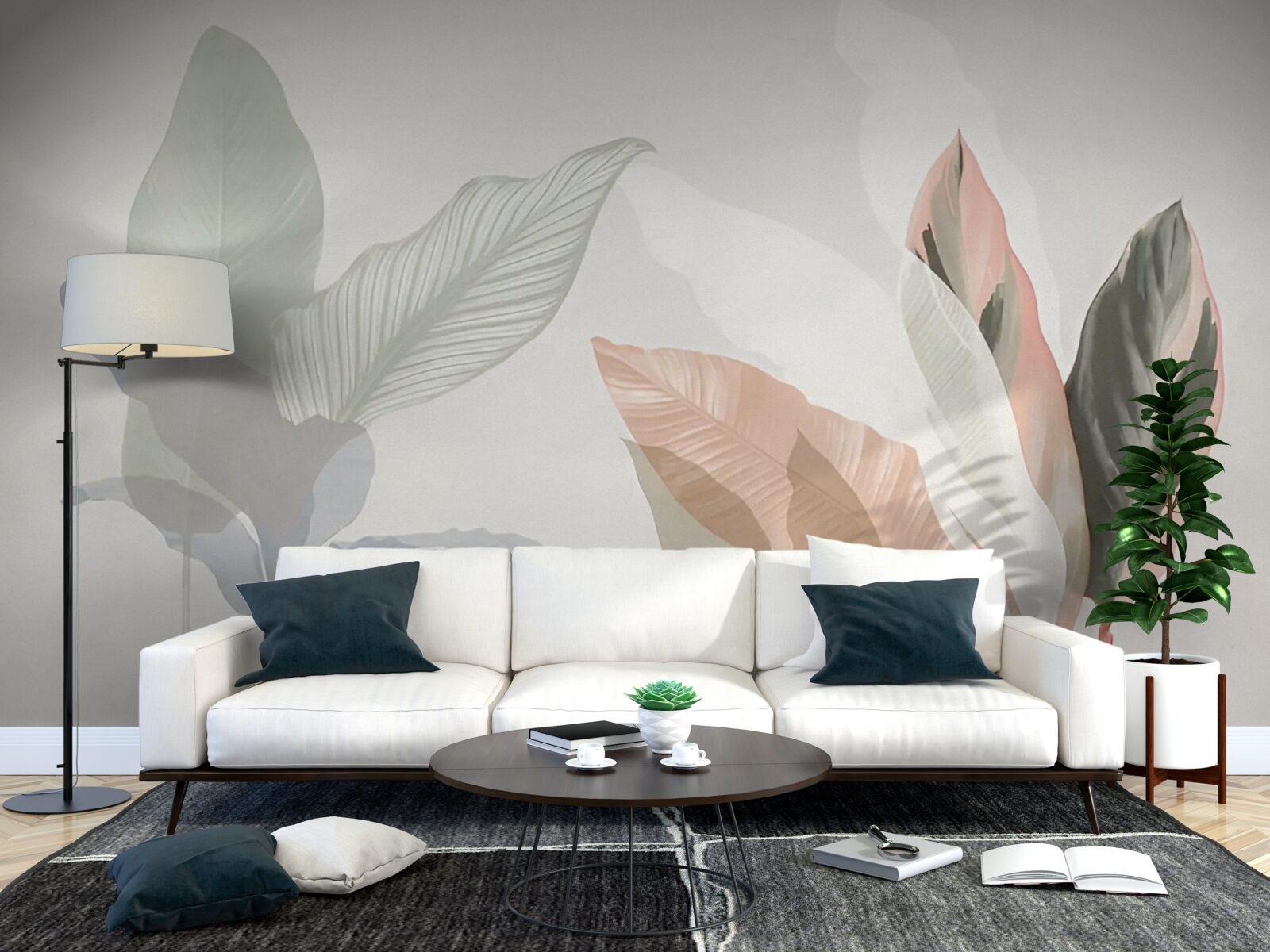 Fototapeta veľké palmové listy