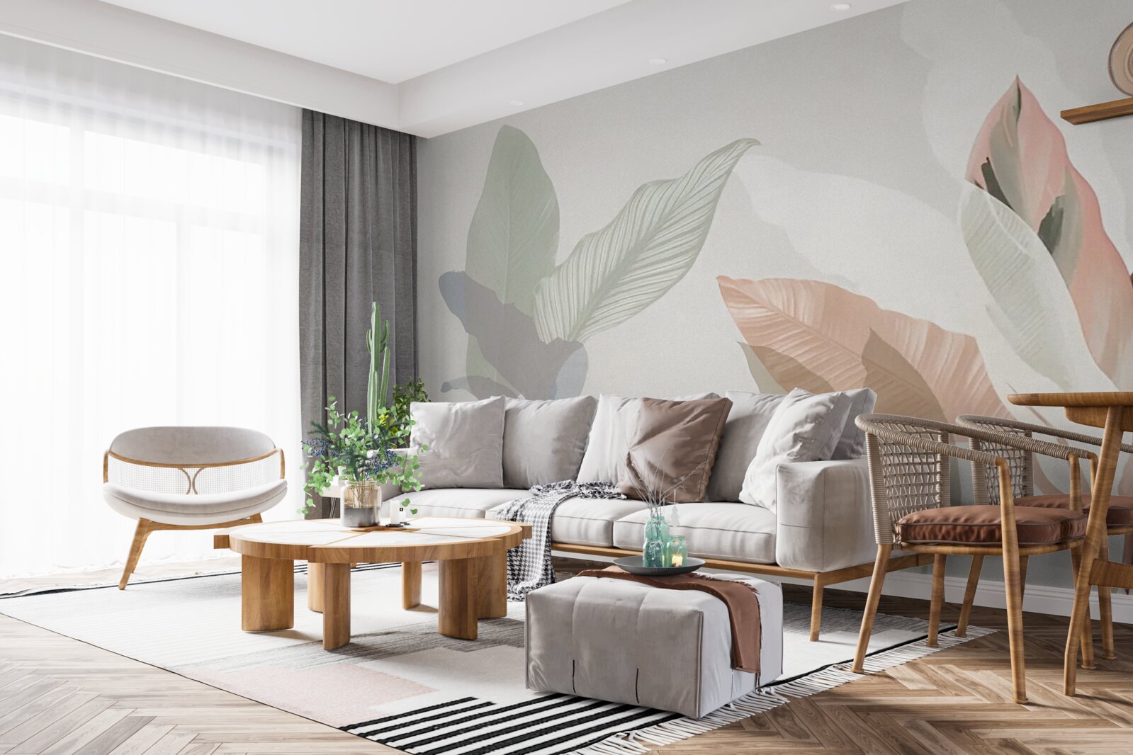 Fototapeta veľké palmové listy