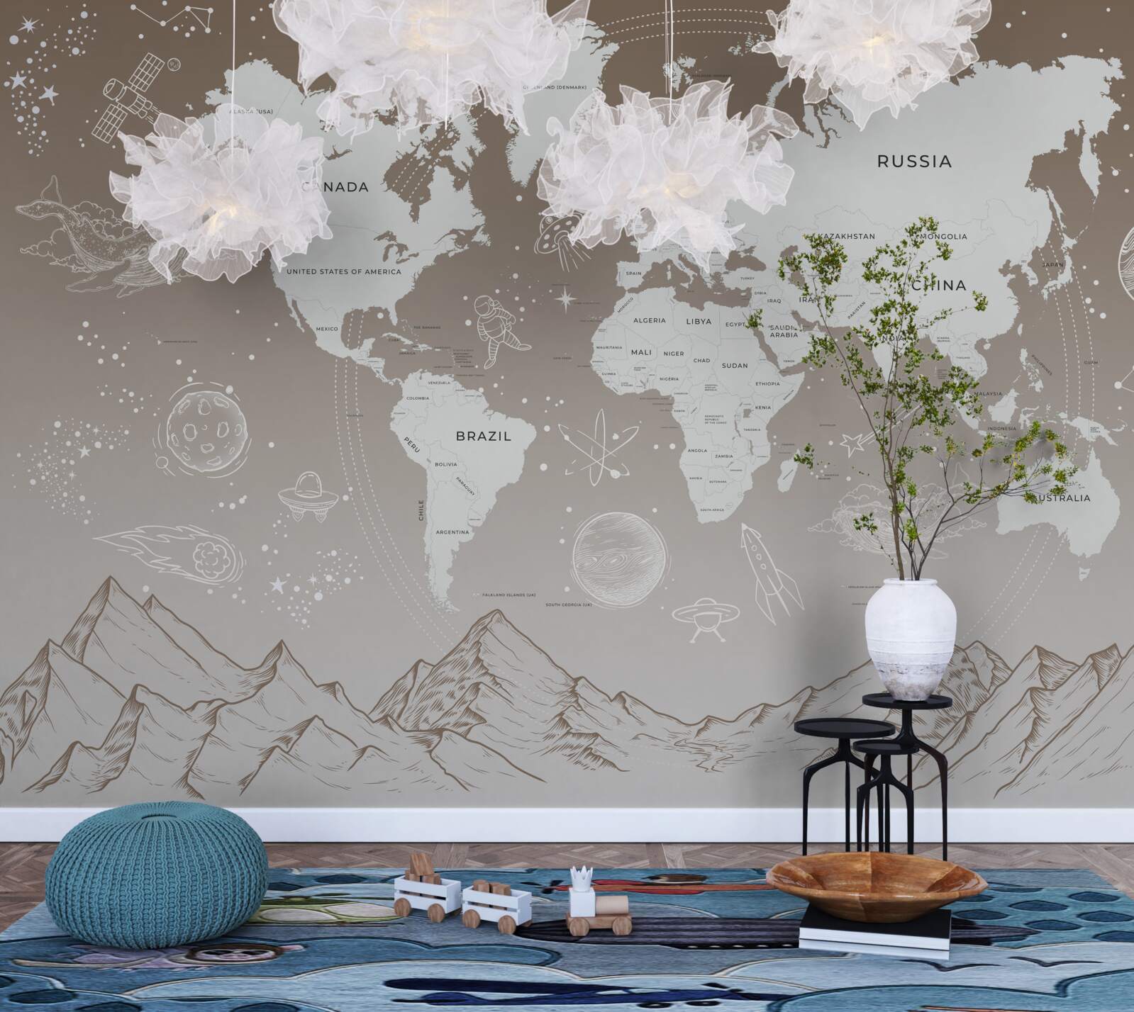 Fototapeta Svet leží nad vrcholkami hôr