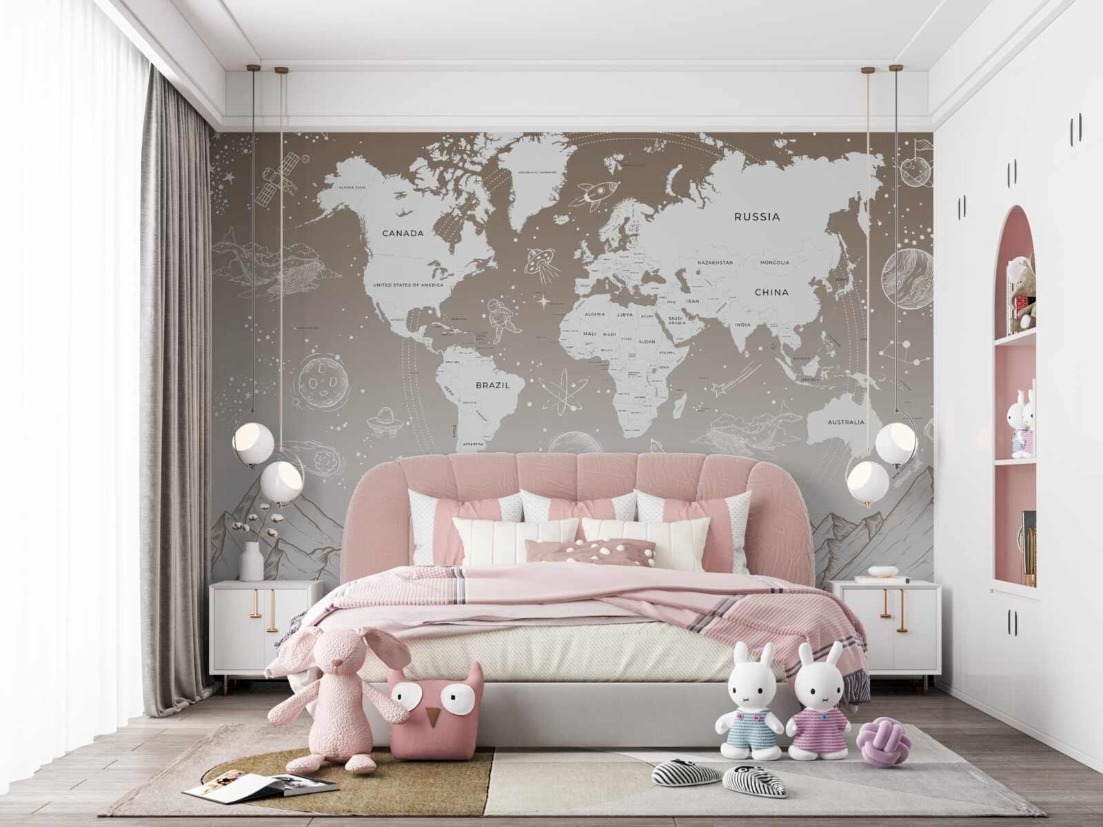 Fototapeta Svet leží nad vrcholkami hôr