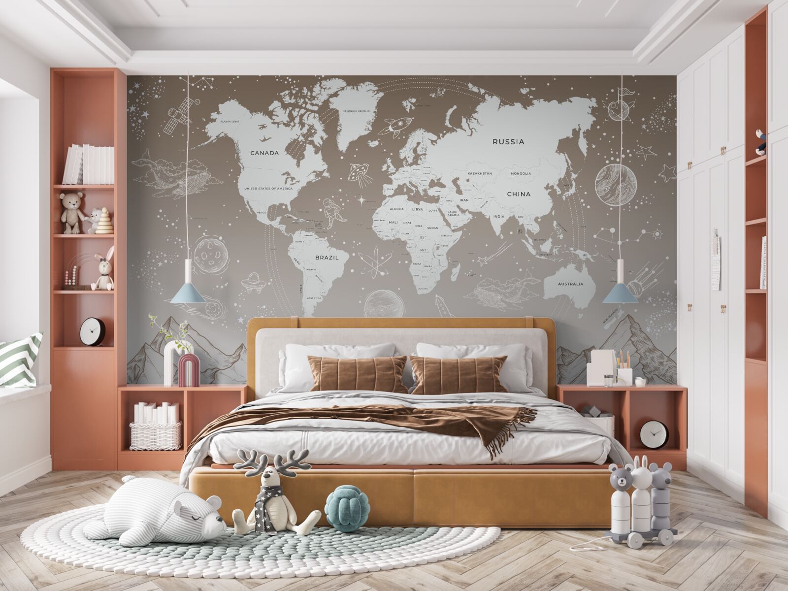 Fototapeta Svet leží nad vrcholkami hôr