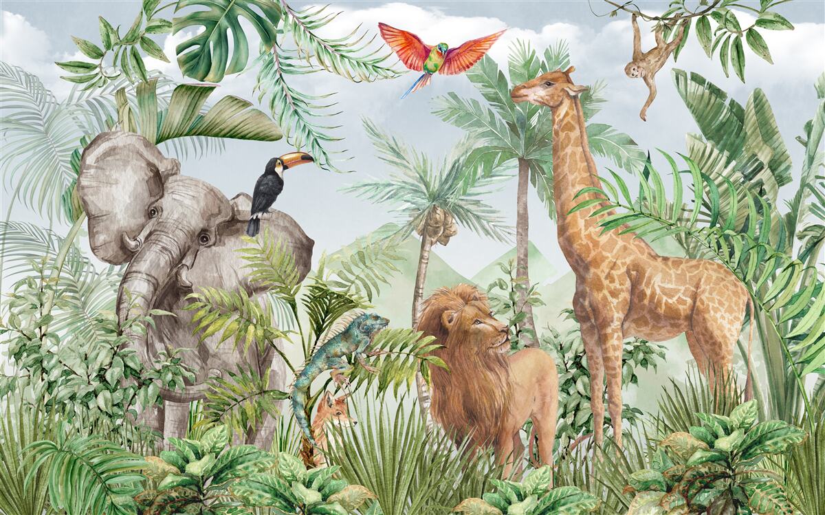 Fototapeta roztomilé exotické zvieratá