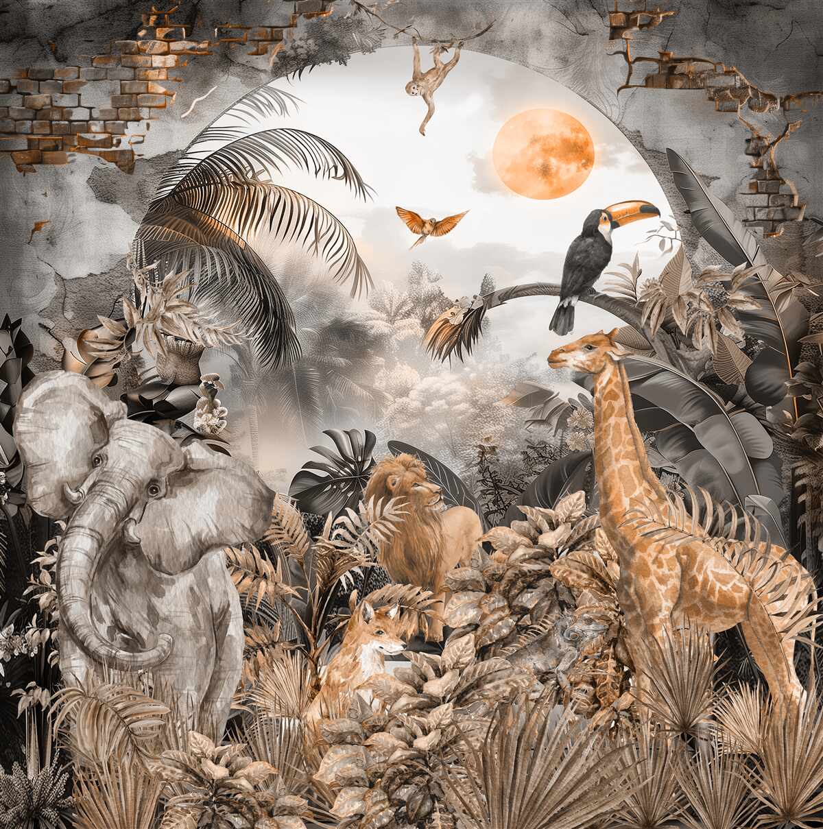 Fototapeta obyvatelia trópov