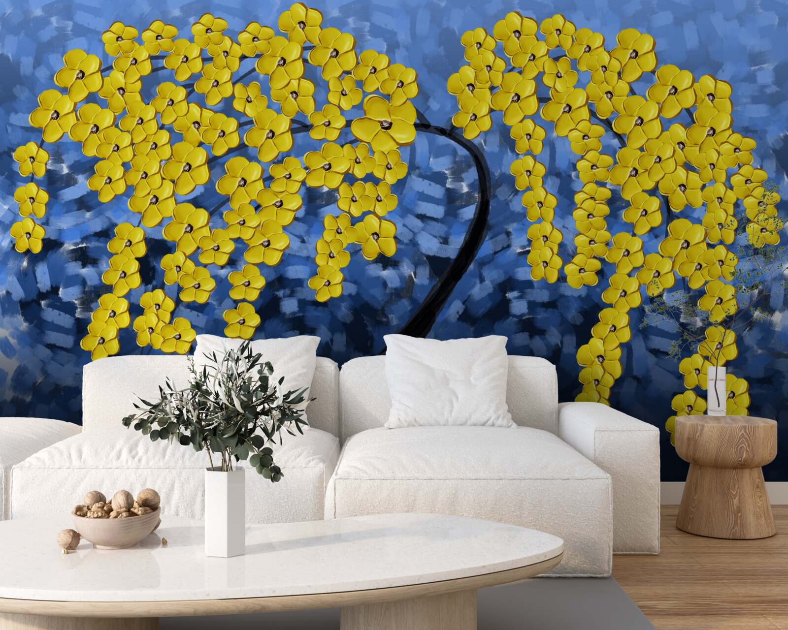 Fototapeta strom pod jesennou búrkou